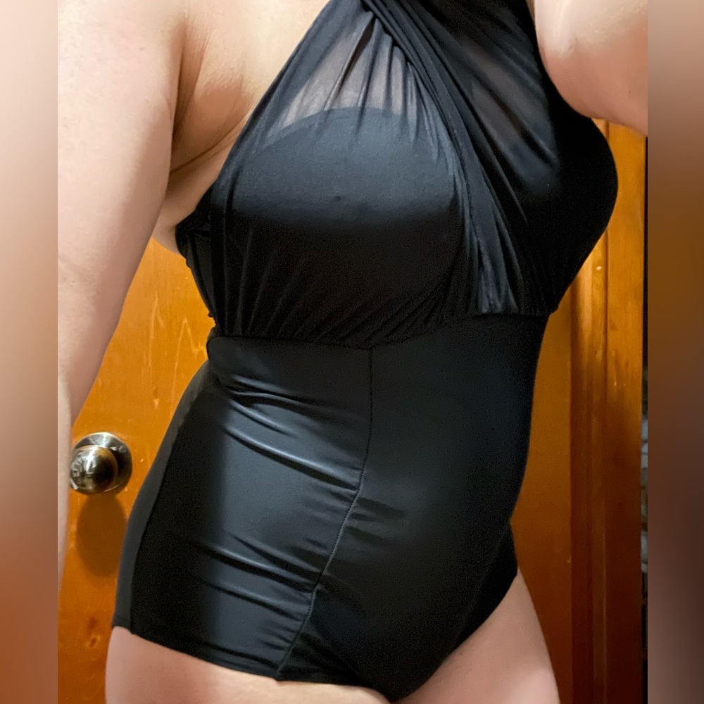 NWT One piece Black bathing suit